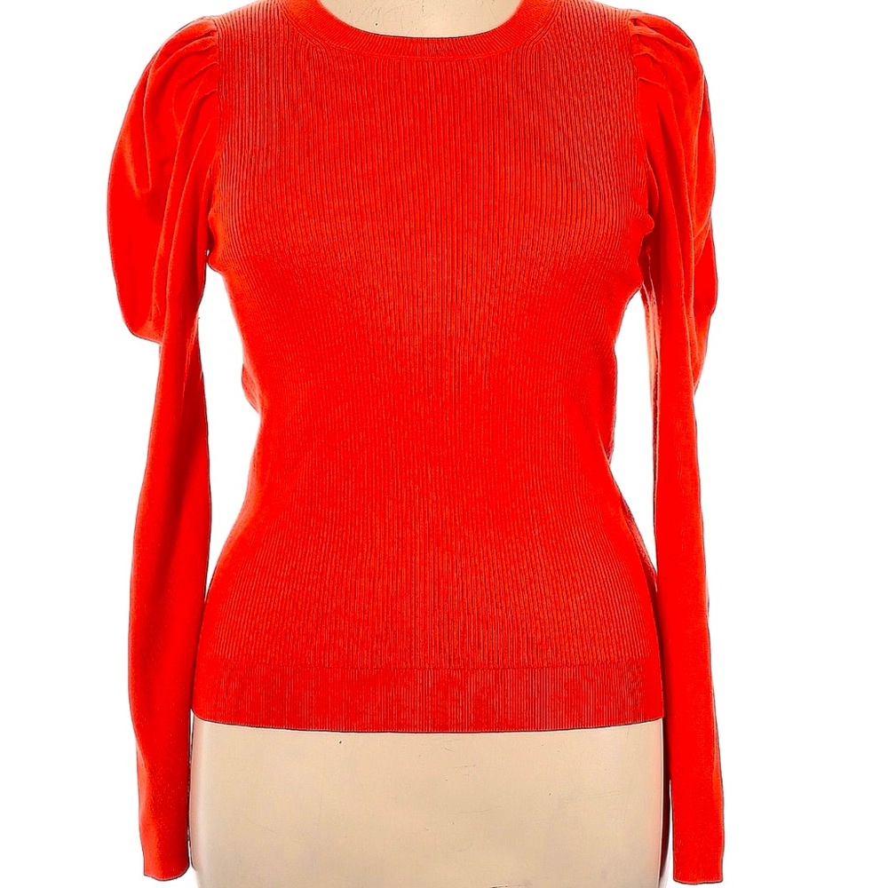 J. Crew Bright Red Crew Neck Sweater